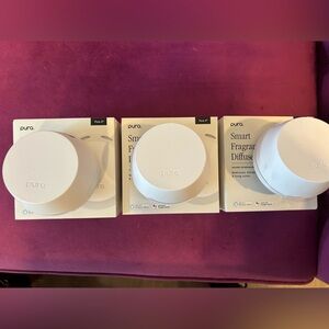 Lot 3 Pura White Smart Fragrance Diffusers